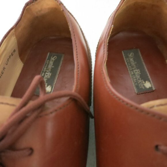 Stanley Blacker Split Top Two Tone Leather Dress Men\'s Footwear Oxfords Sz 15 M main image 4